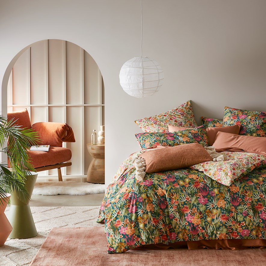 Pia Multi Bamboo Cotton Quilt Cover Set + Separates