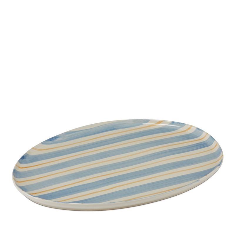 Soho Blue Stripe Servingware