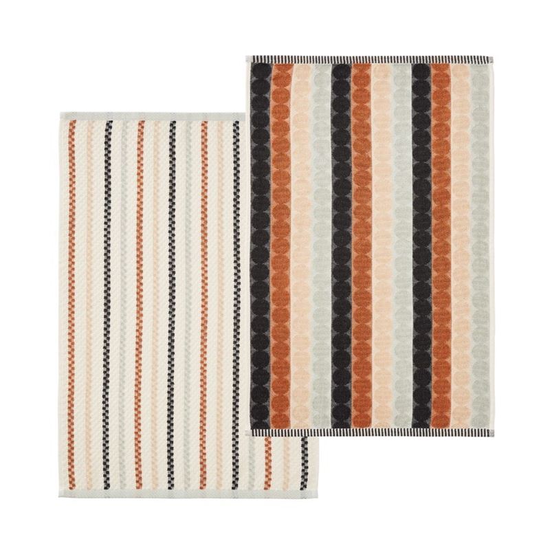 Mimi Blue Sand Cotton Bamboo Tea Towel Pack of 2