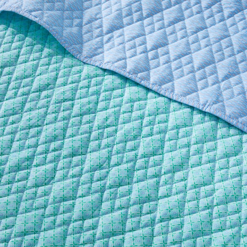 Panama Green Quilted Coverlet Separates