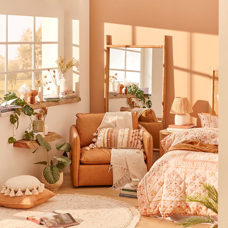 Martinique Burnt Natural Mirror