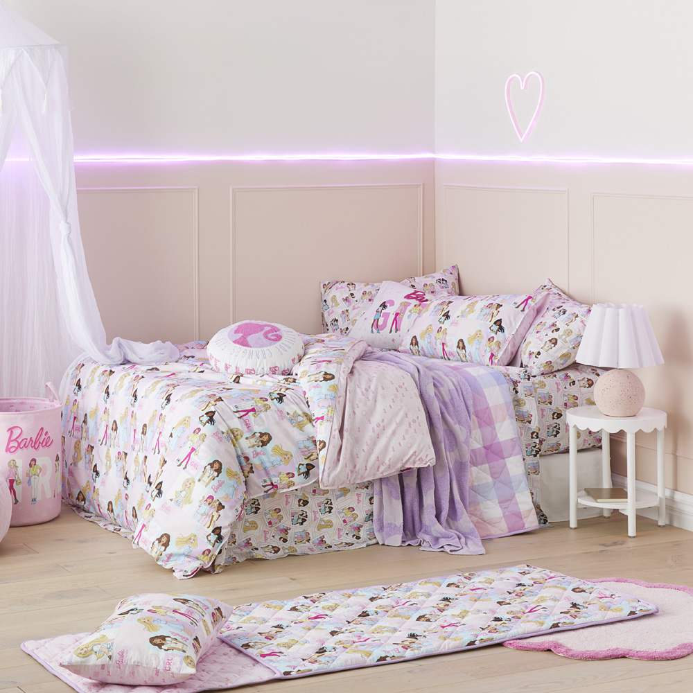 Mattel Barbie Kind Vibe Multi Quilt Cover Set