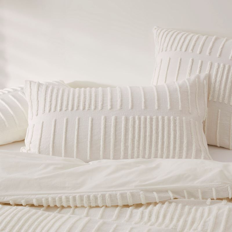 Cody White Tufted Quilt Cover Separates