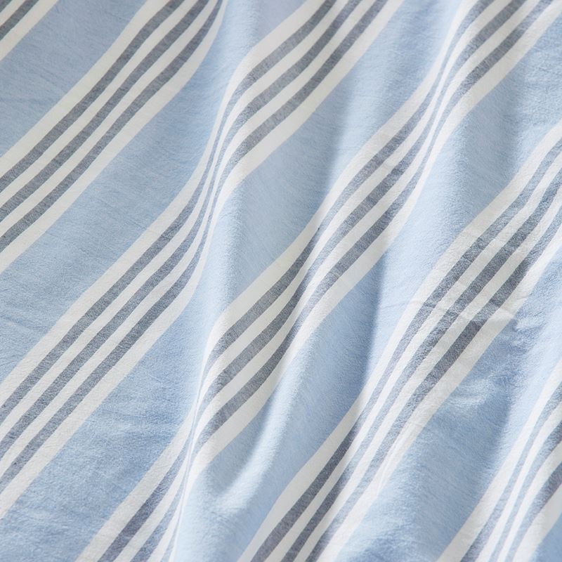 Heirloom Theodore Yarn Dyed Blue Stripe Quilt Cover Set