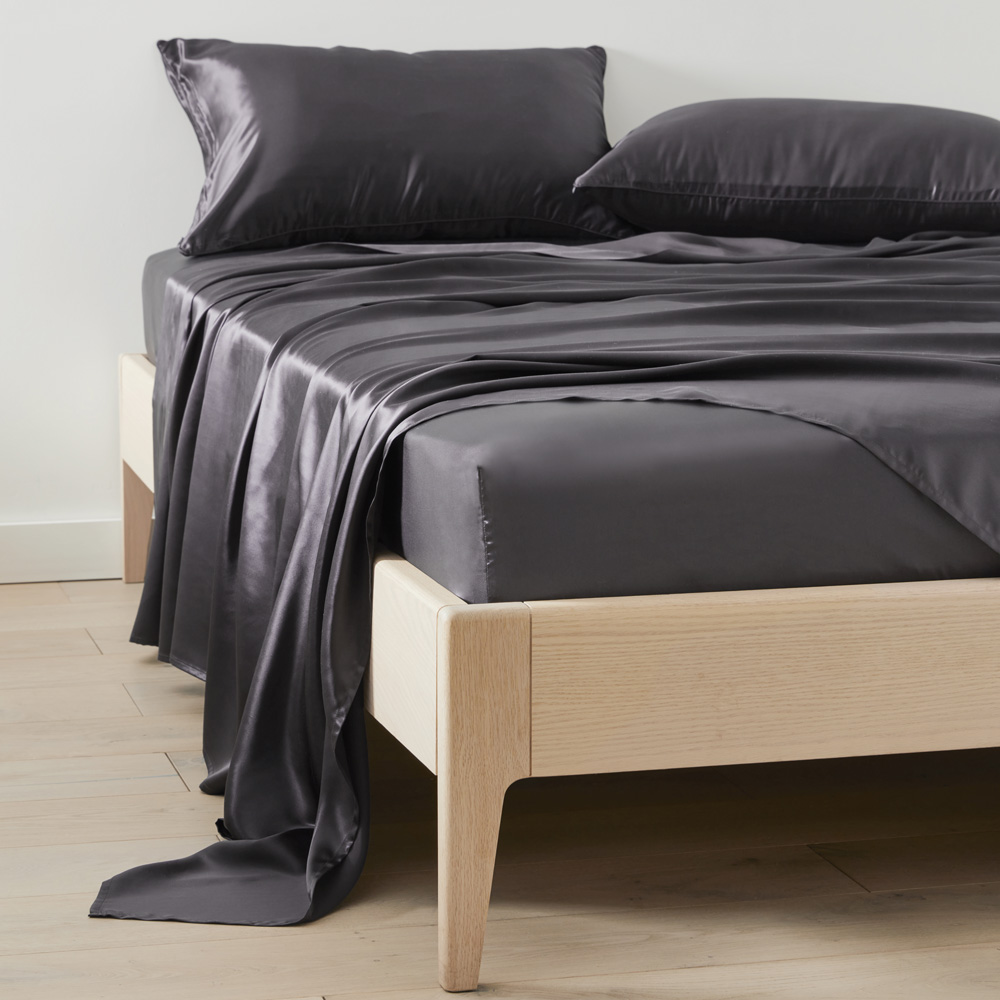 Pure Silk Black Sheet Set