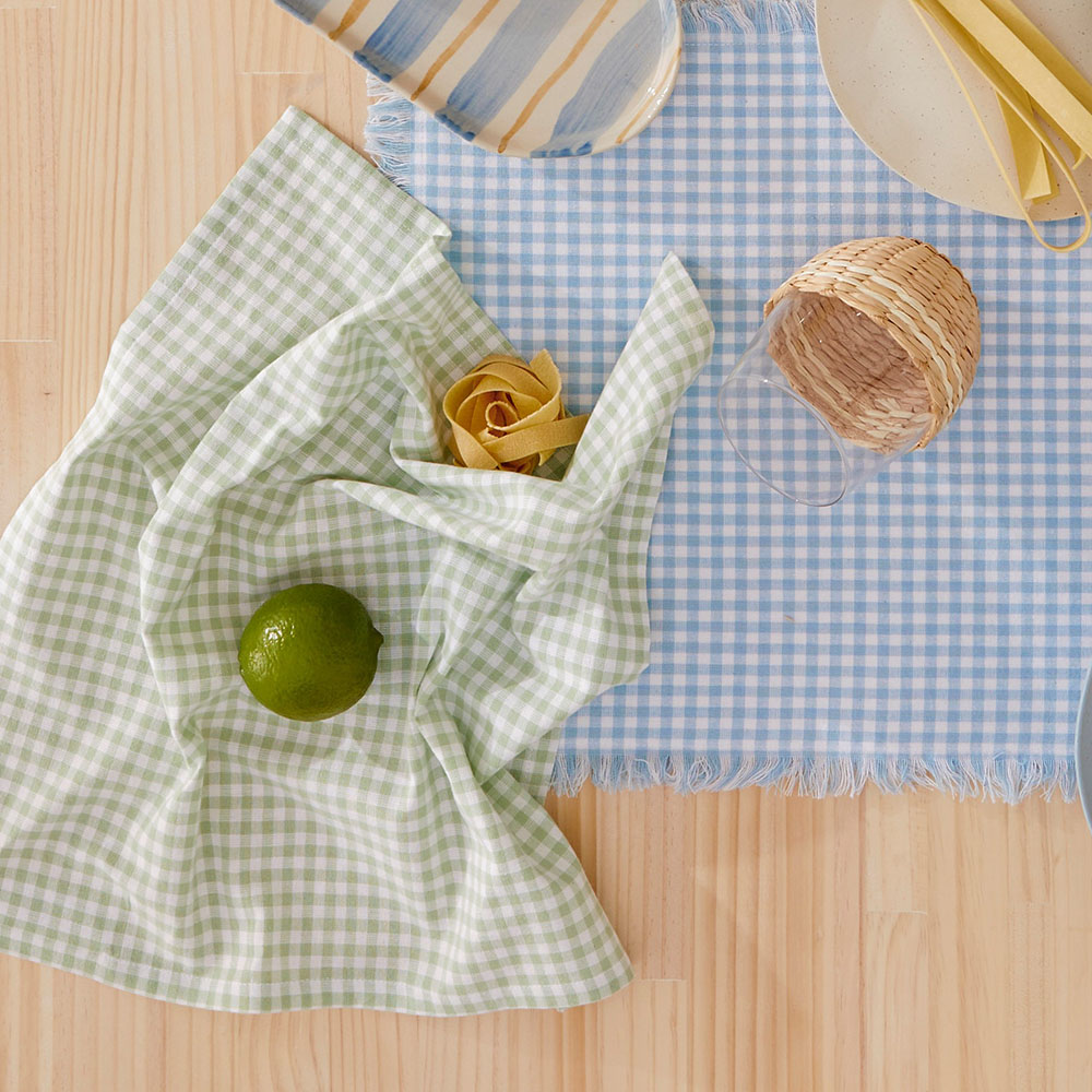 Sadie Mint Gingham Napkins 2 Pack