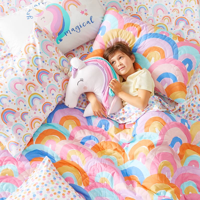Rainbow Burst Quilt Cover Set
