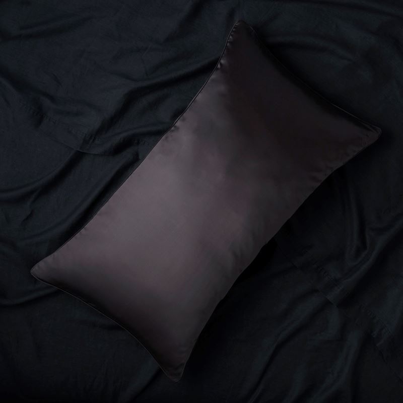 Pure Silk Black Pillowcases