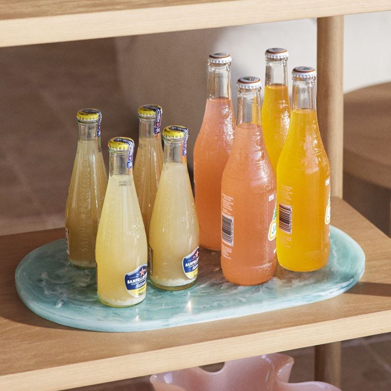 Calypso Mint Resin Food Platter