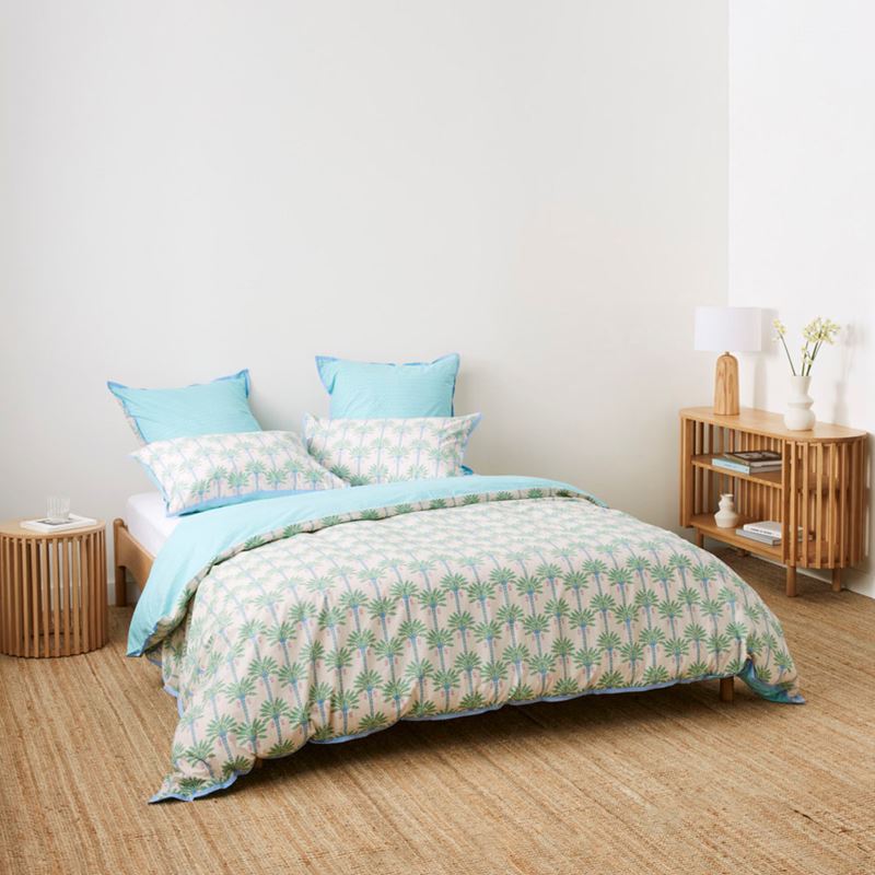 Panama Palm Green Quilt Cover Set + Separates