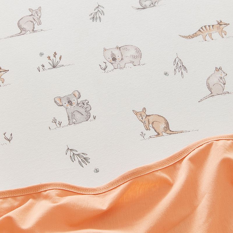 Bush Babies Jersey Fitted Sheets Pack of 2