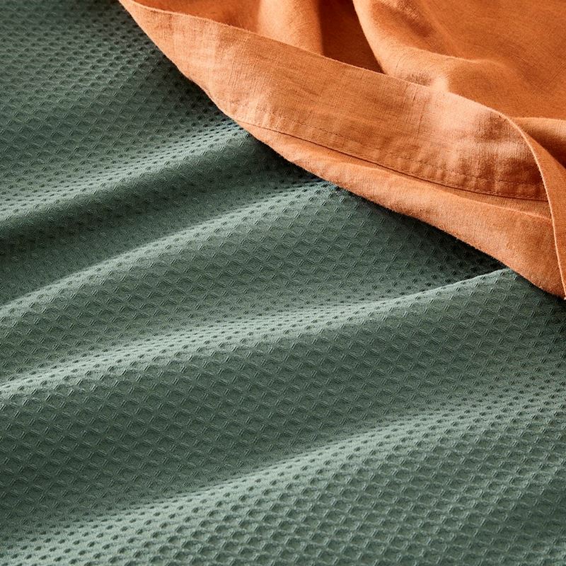 Berlin Waffle Cypress Quilt Cover Set + Separates