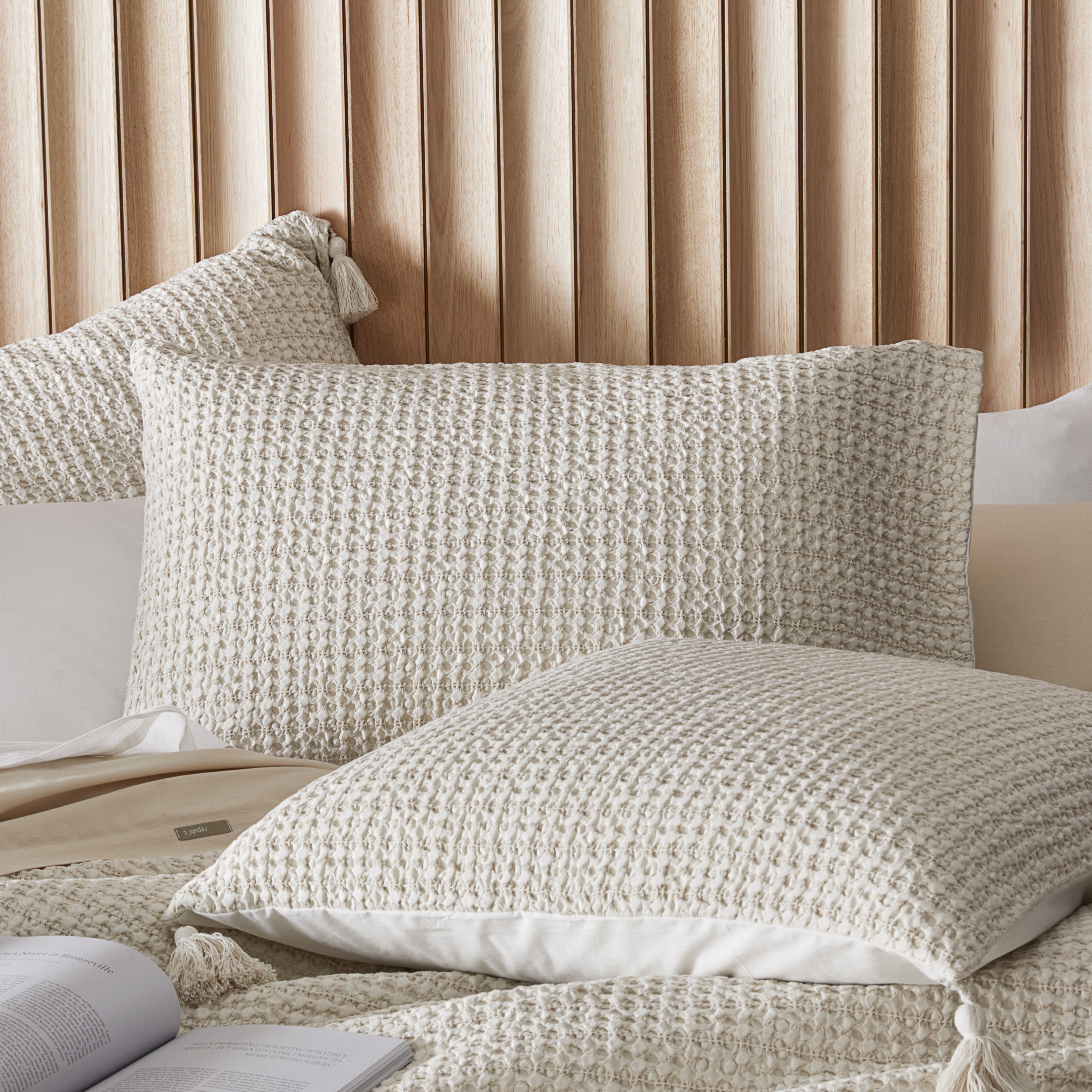 Ren Oatmeal Waffle Pillowcases