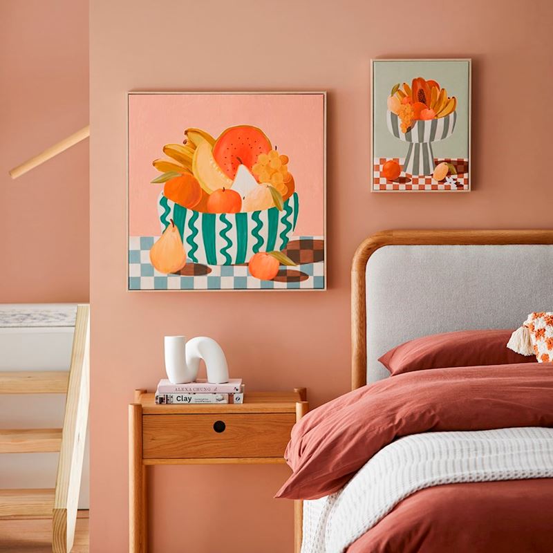 Fruit Bowl Sage Canvas