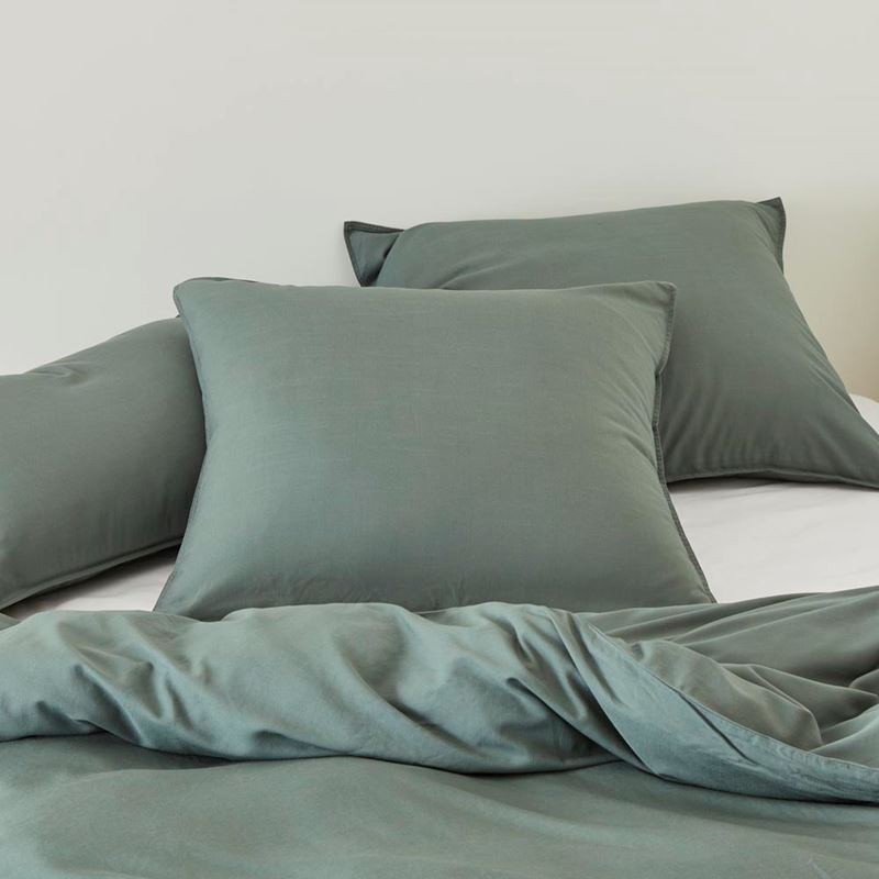 Bamboo Linen Twin Needle Cypress Quilt Cover Separates