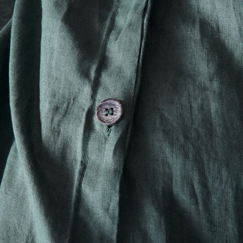 Vintage Washed Linen Cypress Quilt Cover Separates