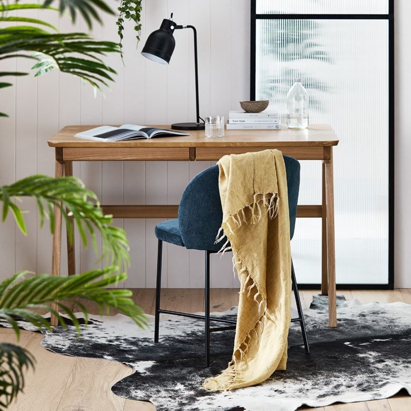 Malmo Honey Linen Throw