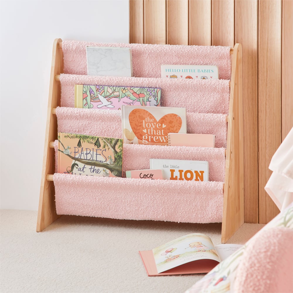 Brady Pink Boucle Bookshelf