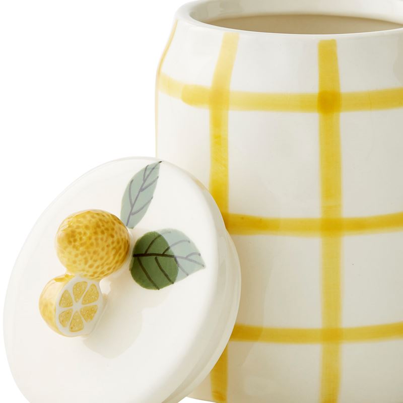 Charli Yellow Check Servingware