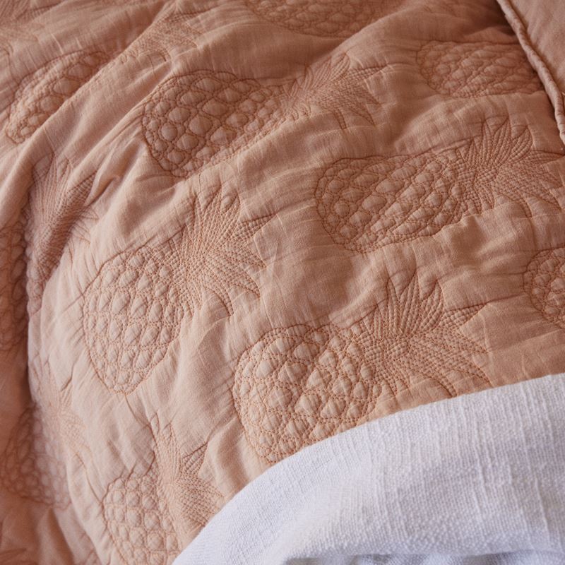 Mimosa Apricot Quilted Quilt Cover Separates