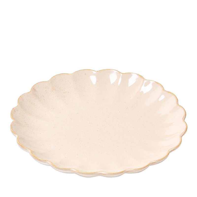 Adeline Scallop Natural Servingware