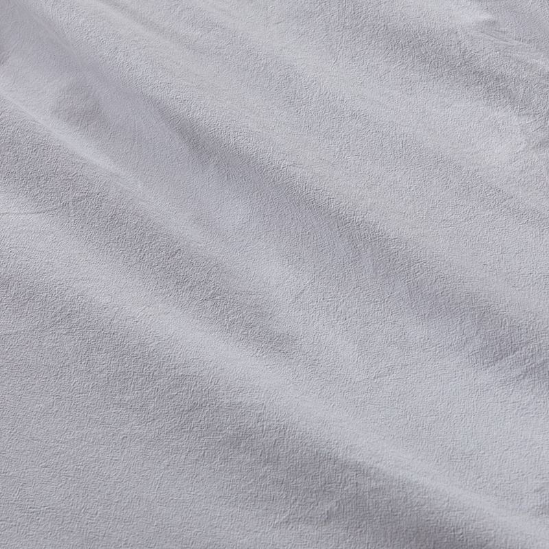 Stonewashed Cotton Silver Quilt Cover Separates
