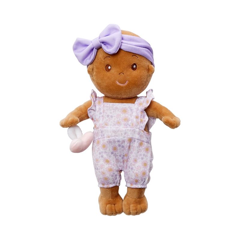 Flower Lilac Gingham Baby in Carrier Snuggle Friend