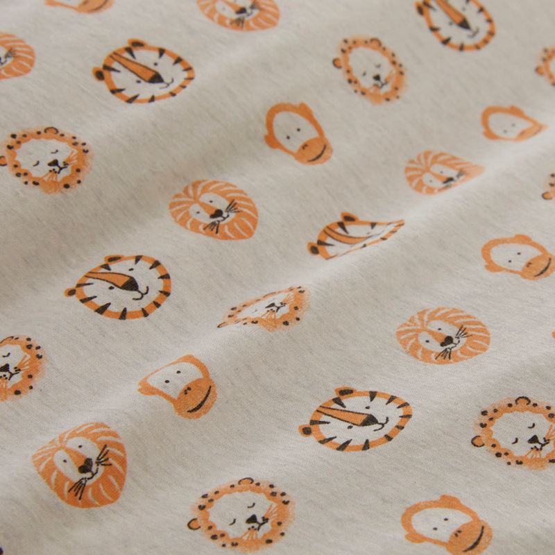 Jungle Adventure Grey Marle Jersey Quilted Quilt Cover Set