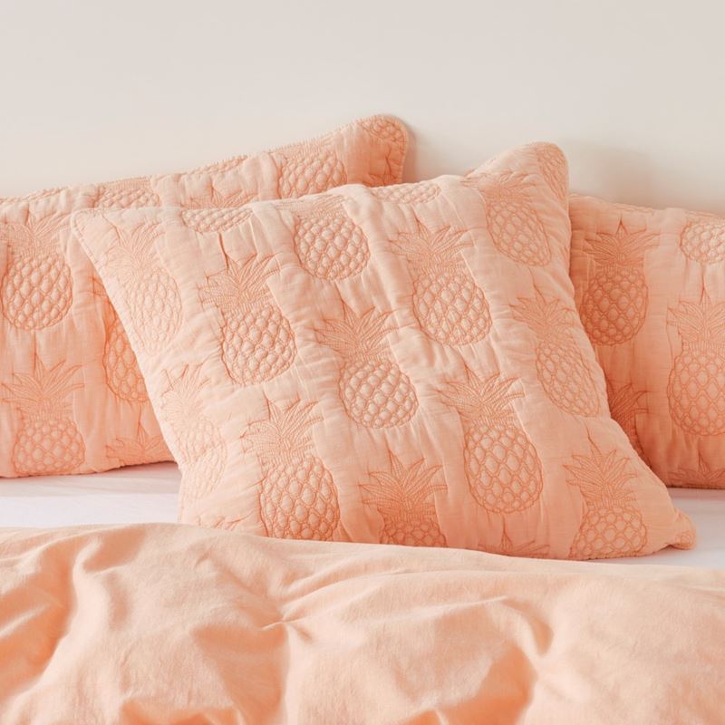 Mimosa Apricot Quilted Quilt Cover Separates