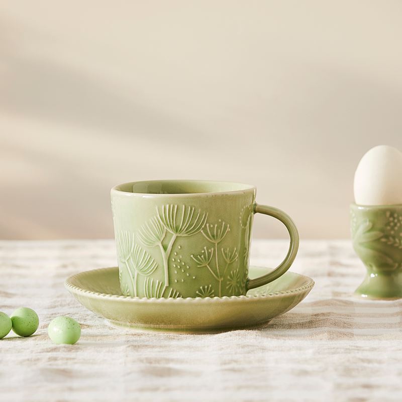 Vintage Green Bunny Servingware