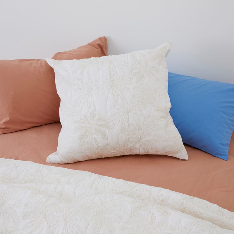 Coconut Palm Natural Quilted Quilt Cover Separates