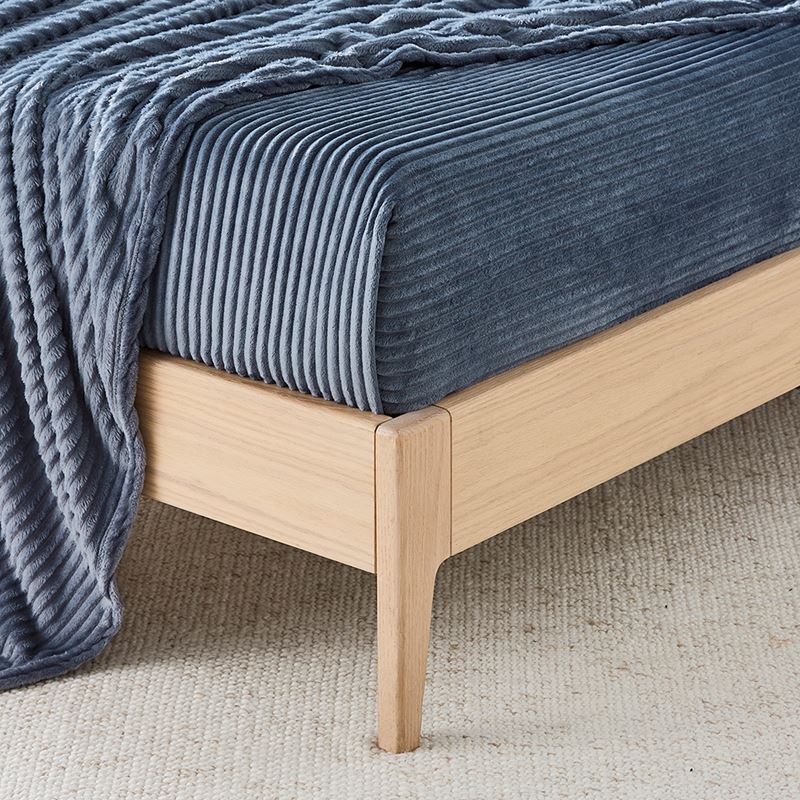 Evan Steel Blue Ribbed Blanket