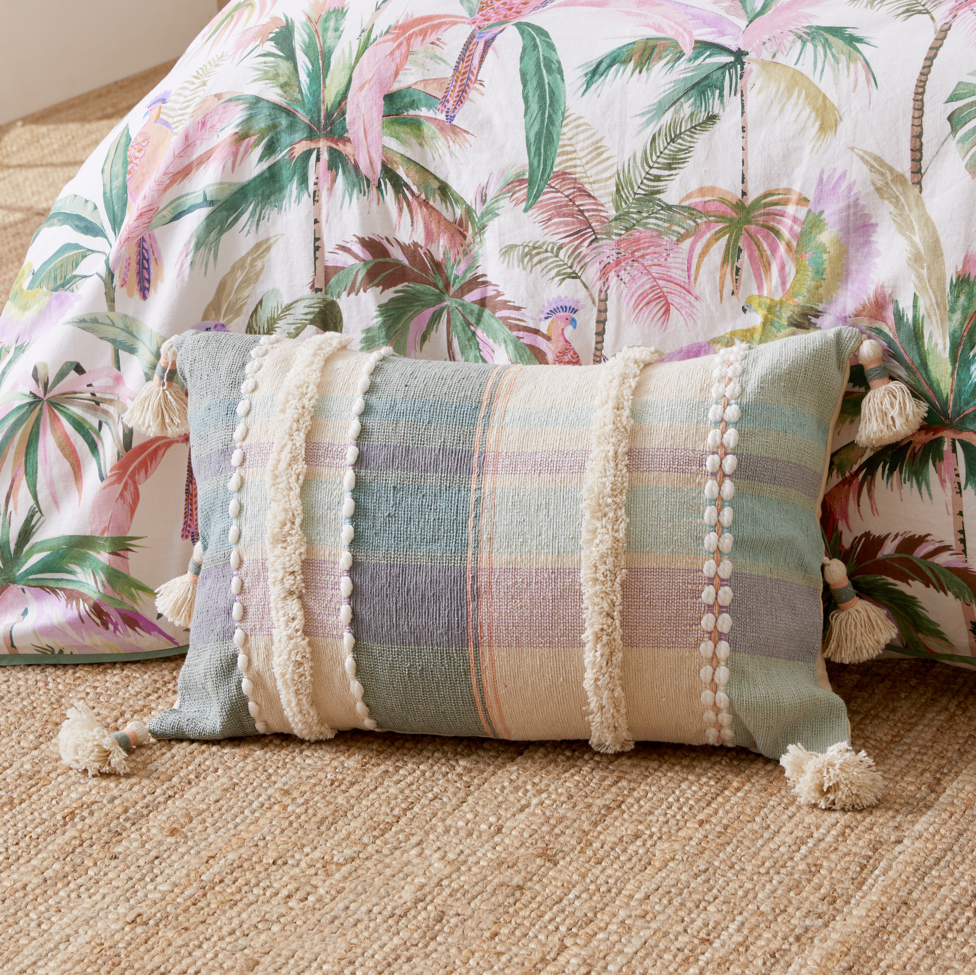 Connecticut Green Check Cushion