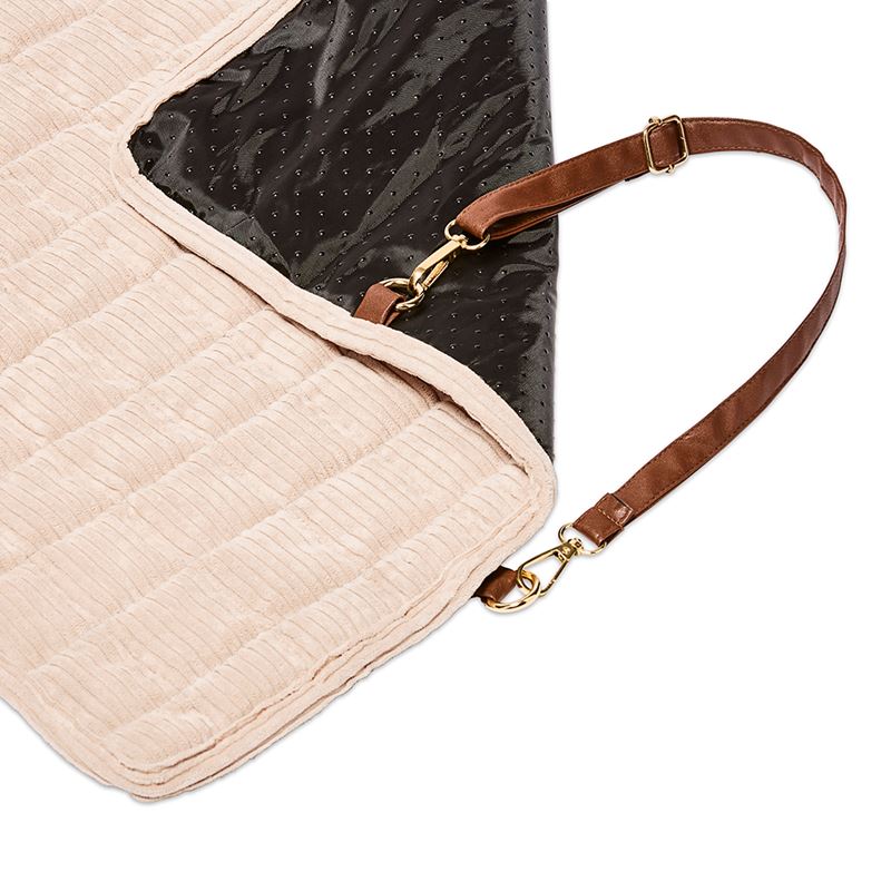 Maisy Biscuit Corduroy Fold-Out Pet Bed