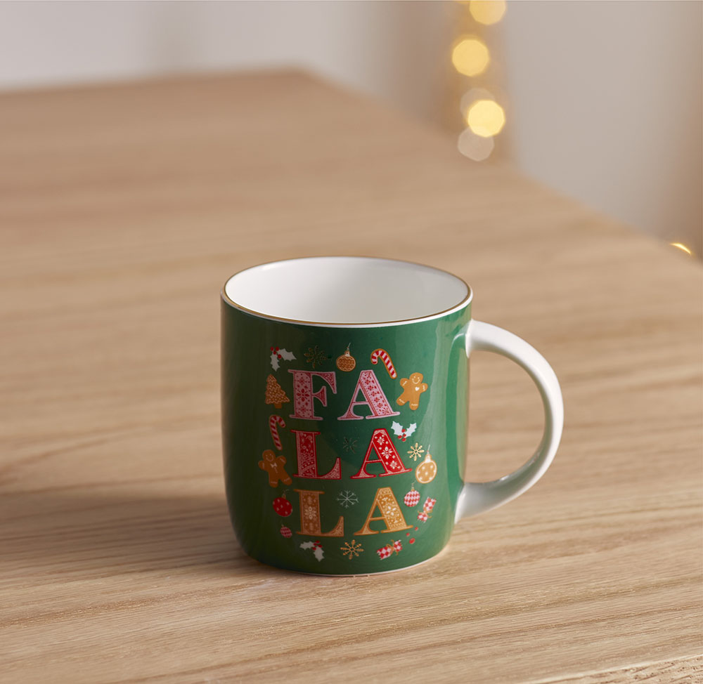 Fa La La Multi Christmas Mug