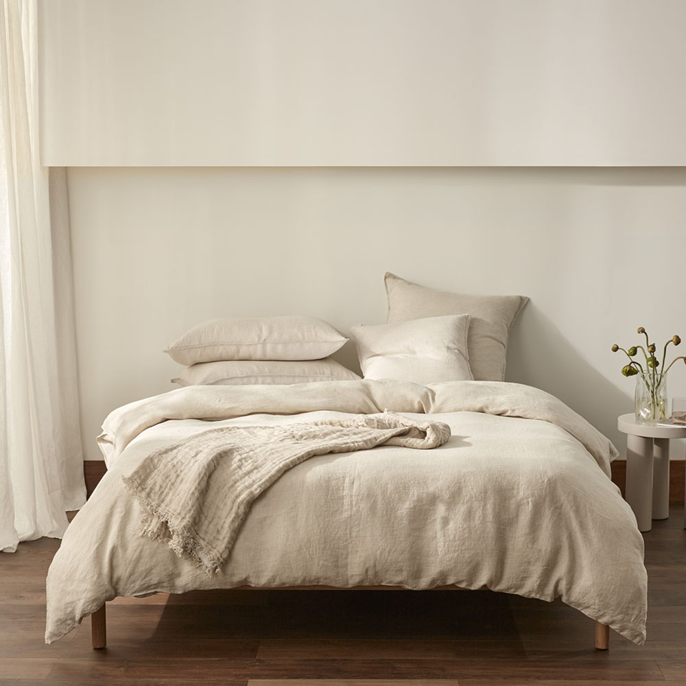 Vintage Washed Linen Linen Quilt Cover Separates