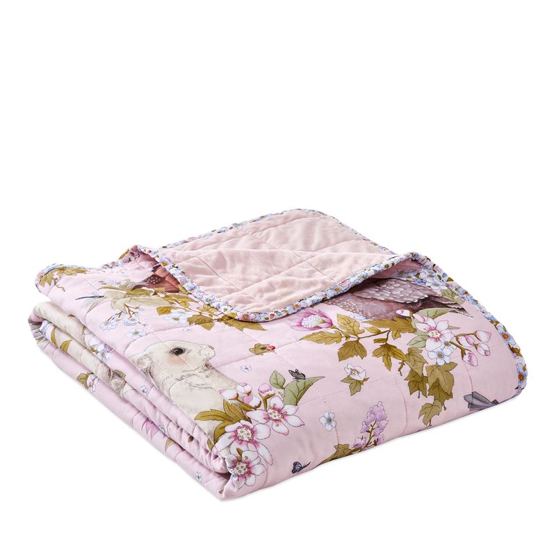 Fleur Harris Pink Woodlands Coverlet