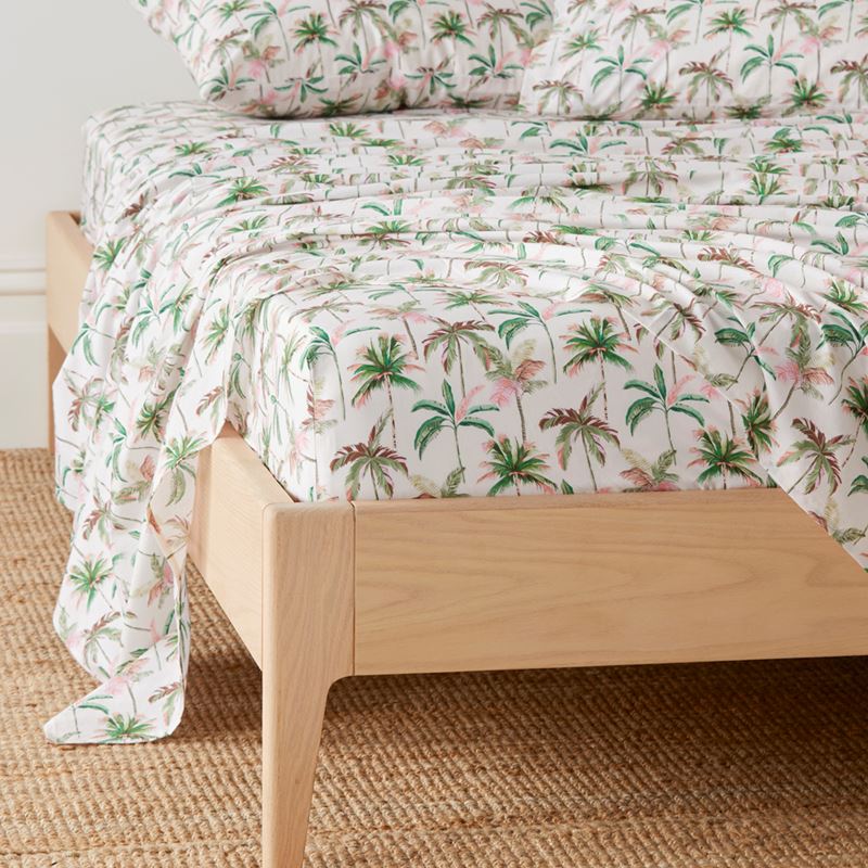 Rio Palm Green Printed Sheet Set