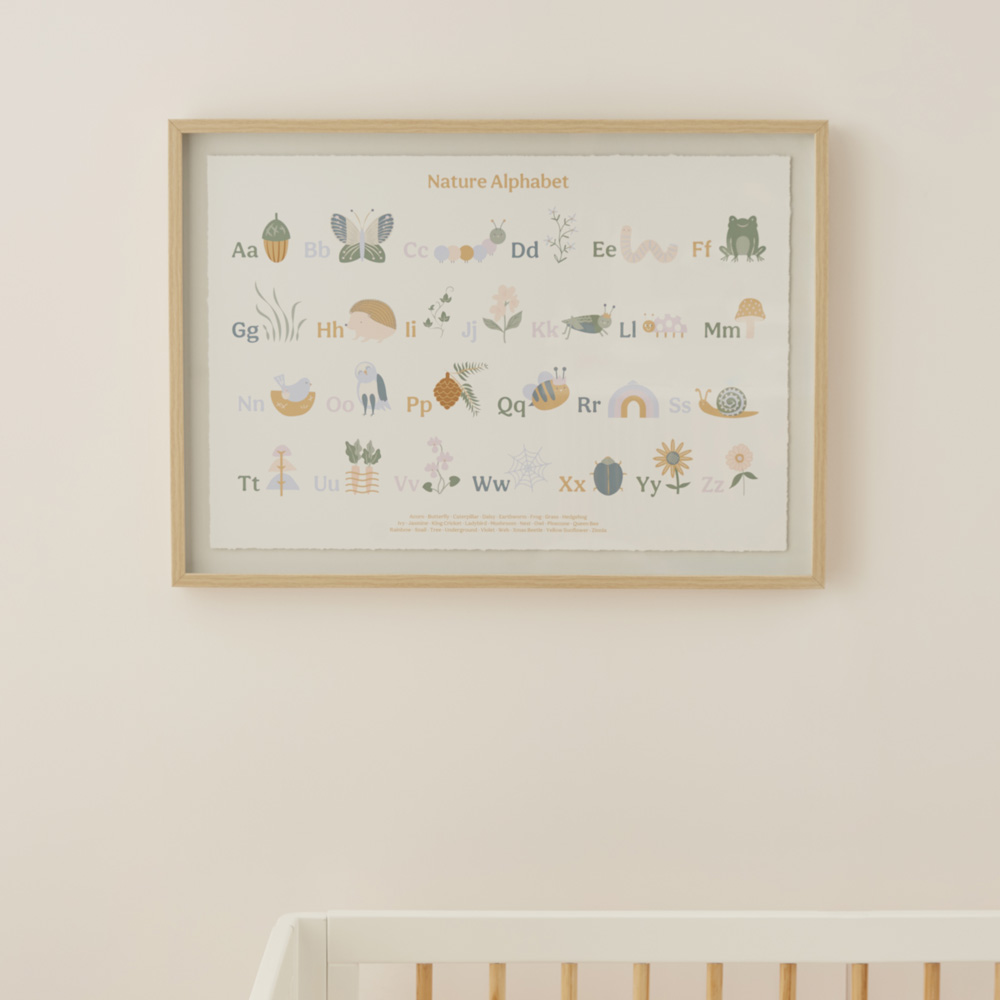 Nursery Pure Nature ABC Wall Art
