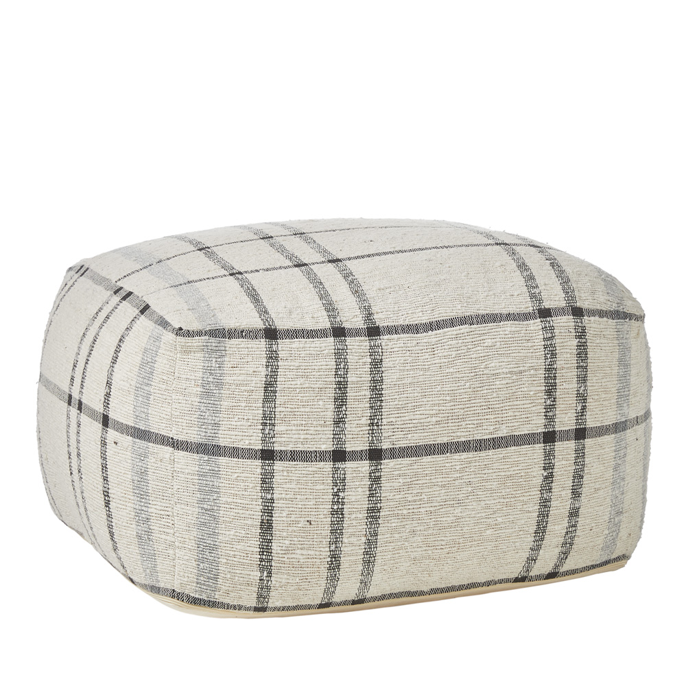 Micah Blue Pouf