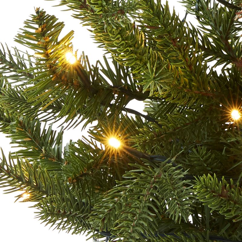 Potted LED Green Christmas Tree