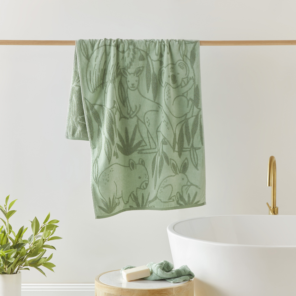Aussie Animals Eucalyptus Towel Range