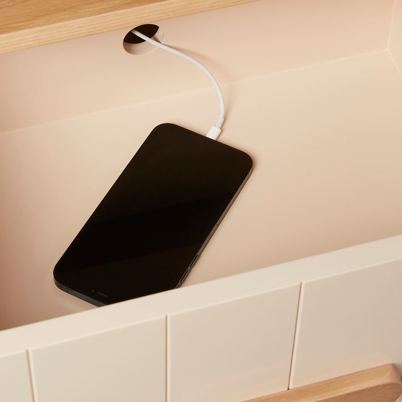 Harley Almond Bedside Table