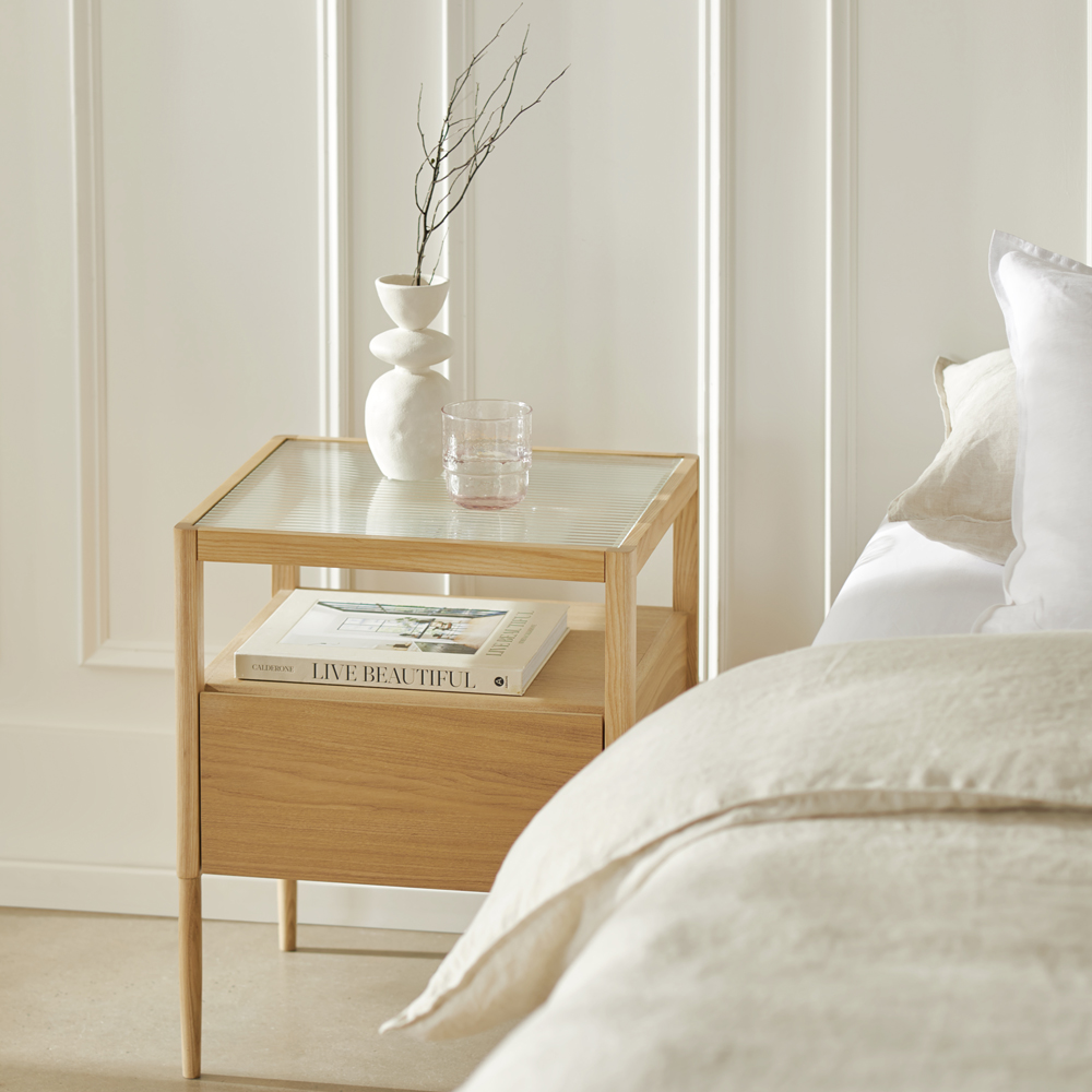 Florence Natural Bedside Table