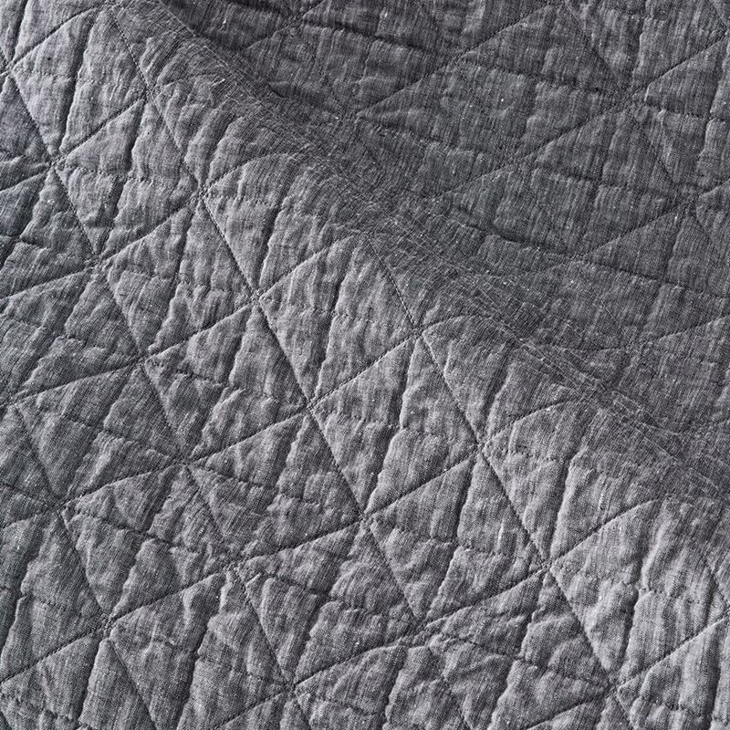 Vintage Washed Linen Coverlet Indigo Separates