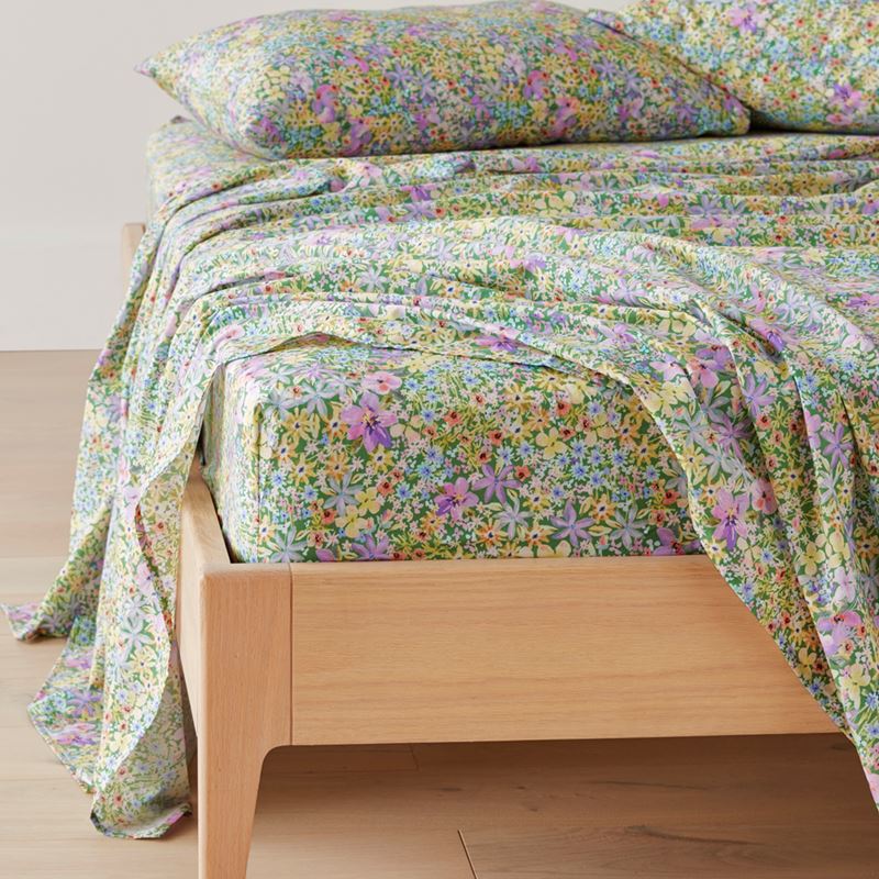 Sienna Floral Lilac Printed Sheet Set