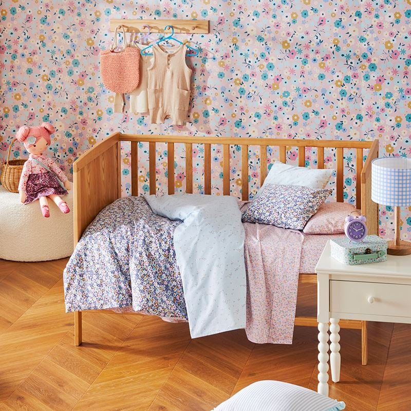 Heirloom Betsie Blue Navy Floral Quilt Cover Set