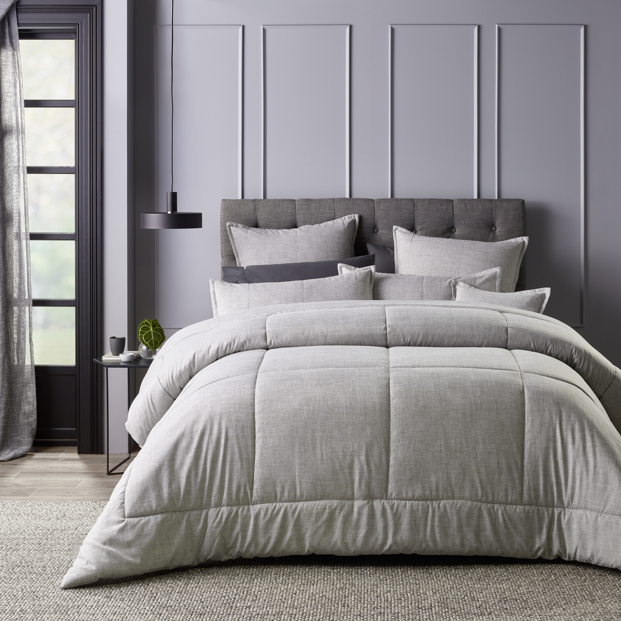 Maynard Grey Comforter Set