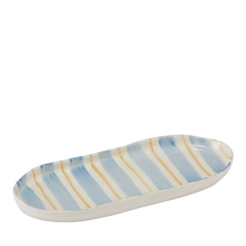 Soho Blue Stripe Servingware