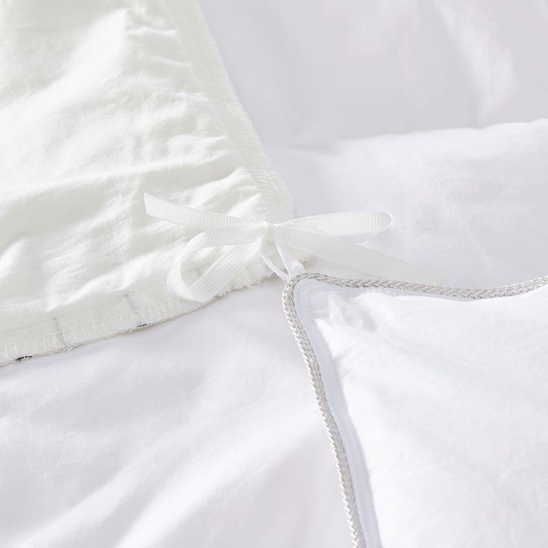 Palm Breeze Natural Jacquard Quilt Cover Separates